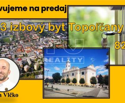 Eladó 3 szobás lakás, Topoľčany, Szlovákia