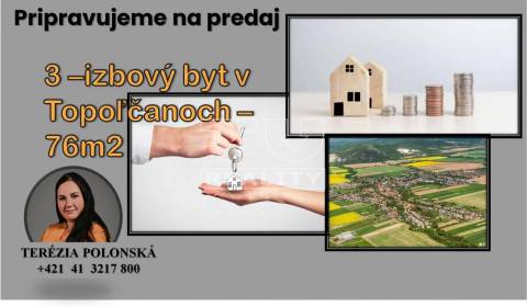 Eladó 4 szobás lakás, Topoľčany, Szlovákia