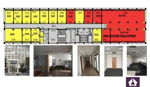 Modern irodák már 19m2-től egy teljes emeletig (600m2)