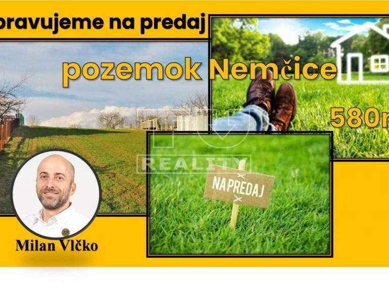 Nemčice Építési telek eladó reality Topoľčany