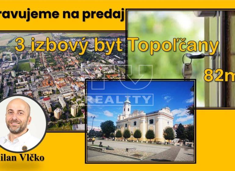 Topoľčany 3 szobás lakás eladó reality Topoľčany