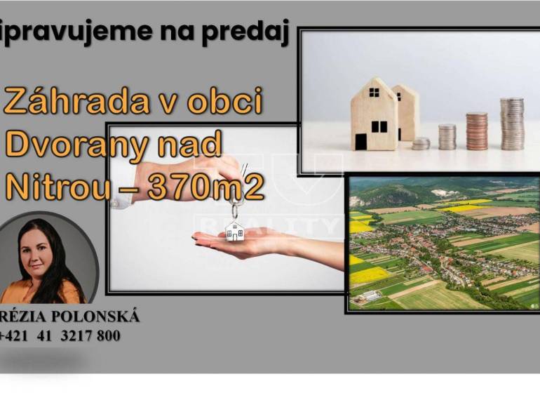 Dvorany nad Nitrou Építési telek eladó reality Topoľčany