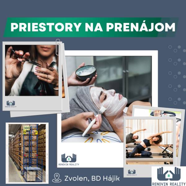 Nebytové priestory v novostavbe Hájik vo Zvolene na predaj / nájom