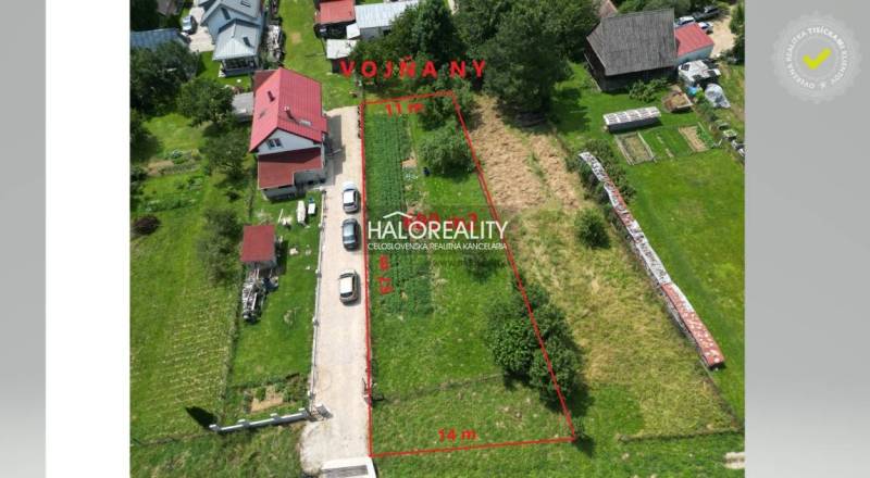 Vojňany Építési telek eladó reality Kežmarok