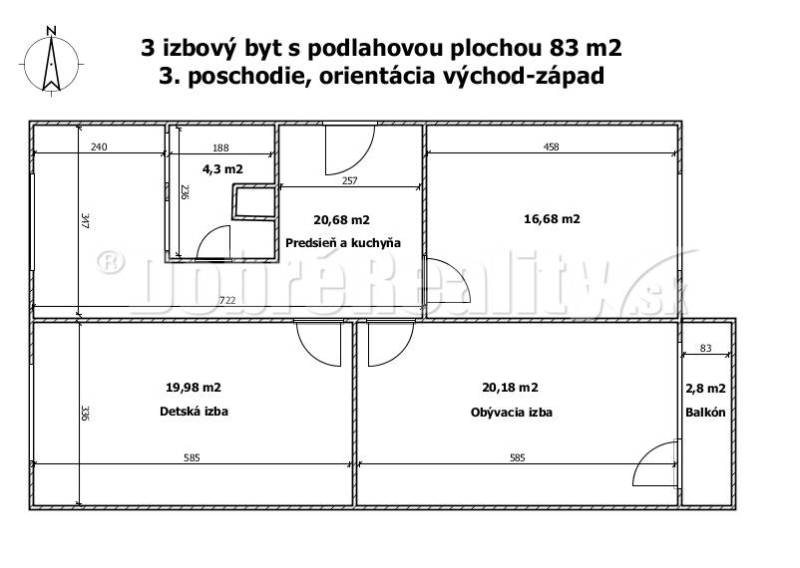 Brezno 3 szobás lakás eladó reality Brezno